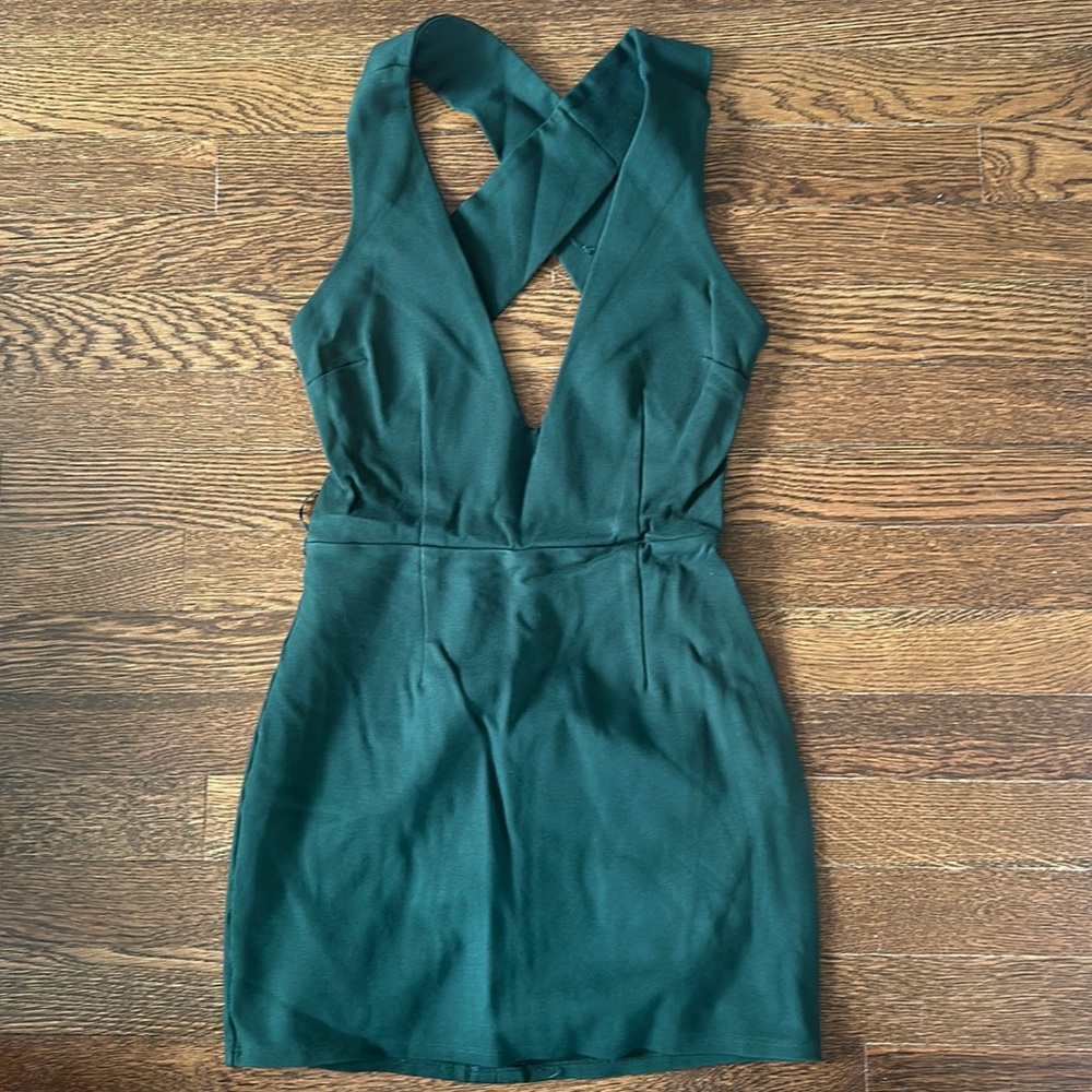 Superdown Emerald Green Mini Dress